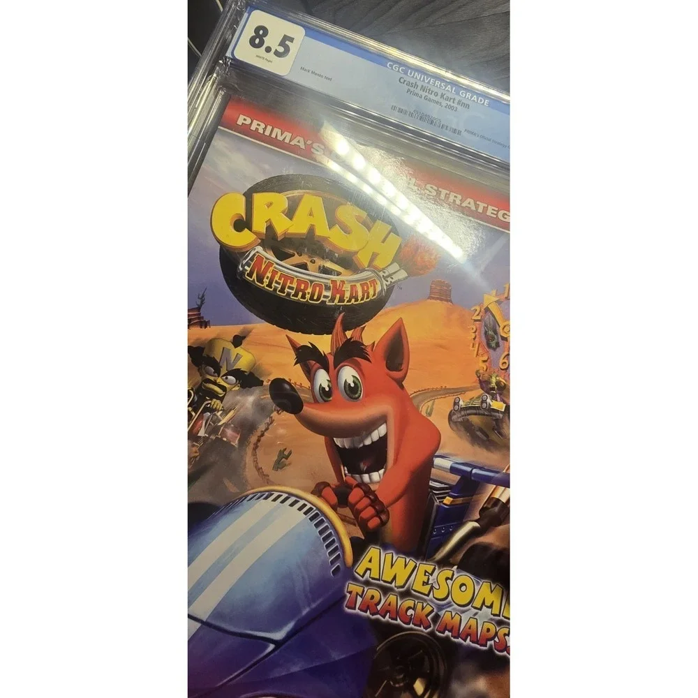 CGC-graded (8.5) 2003 Prima Official Strategy Guide for Crash Nitro Kart Book